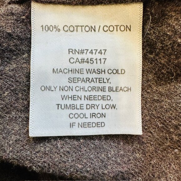 Red‎ Head Brand Co Button Up Long Sleeve Shirt Men's X-Large Brown - Picture 10 of 10